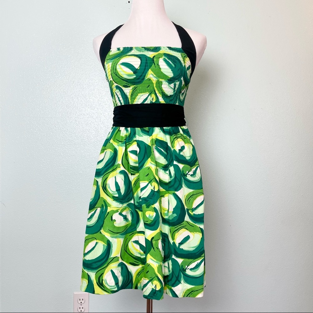 Anthropologie Seeding Halter Dress